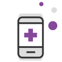 Illustrative icon of a cellphone