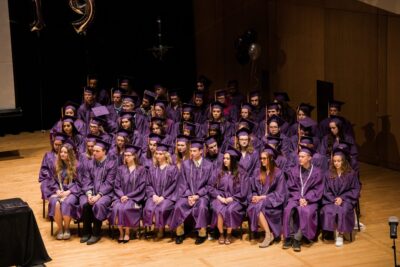 general photo of all the graduates sitting